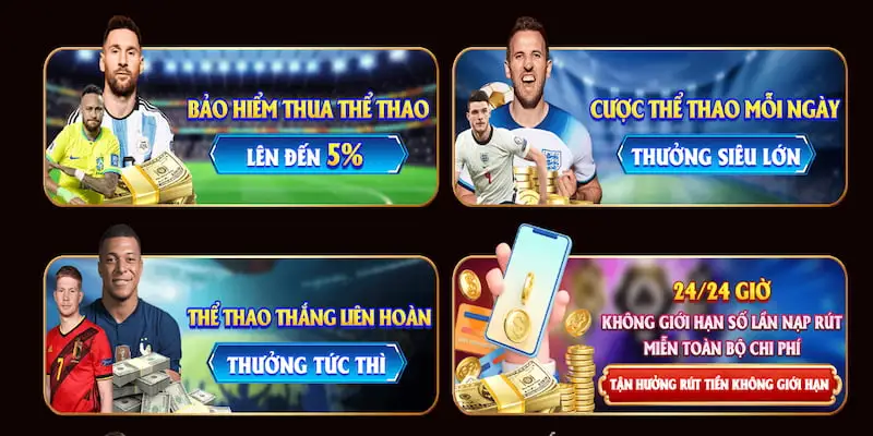 Nhiều khuyến mãi đỉnh cao được cung cấp cho sảnh cược